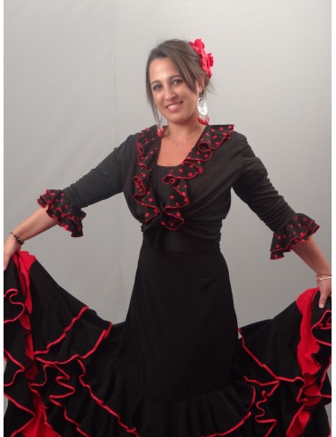 Flada flamenca negro y rojo Marisma 2