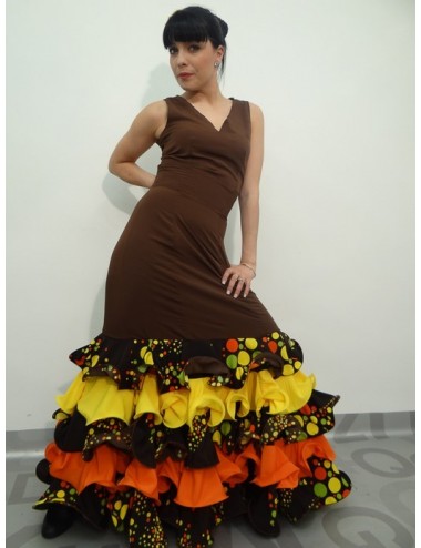 Falda de flamenca Chocolatè