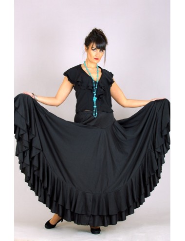 Jupe de répétition Flamenco Negra