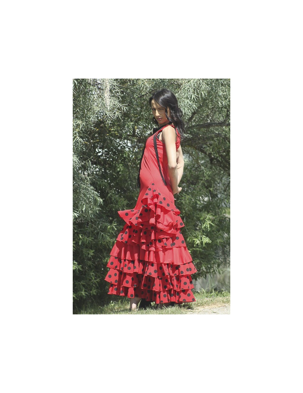 Robe de Flamenco rouge pas chère Toréra 1