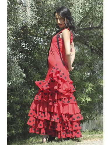 Robe de Flamenco rouge pas chère Toréra 1