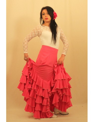 falda flamenca rojo tcha tcha