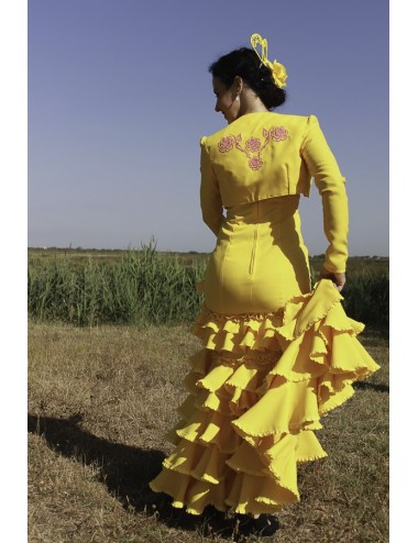 Robe de flamenco jaune femme Dévotion 2