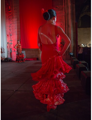 Trajes de Flamenca rojo Héléna 2