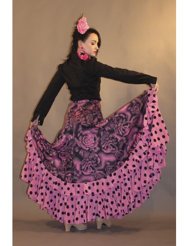 Jupe Flamenco rose Yoremy Shiva-1