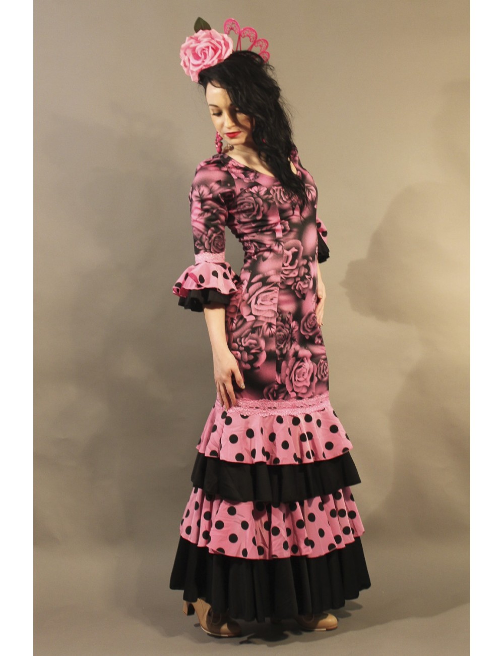 Robe de Flamenco Rose Shiva