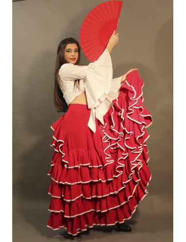 Falda flamenca rojo Sensation