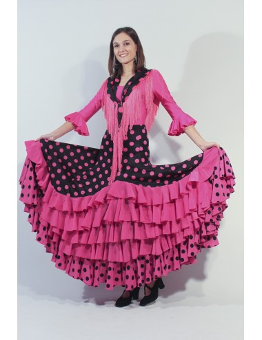 Jupe de flamenco rose Madrilène 2
