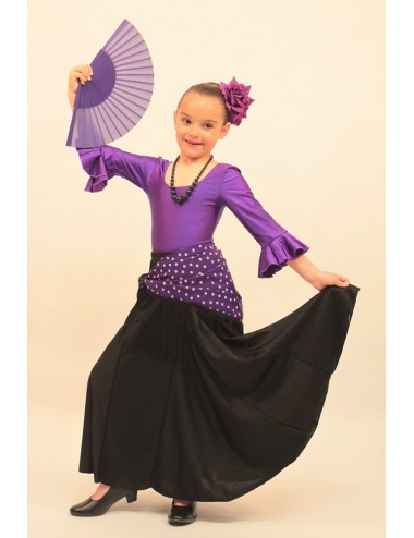 Body de flamenco enfant Violet