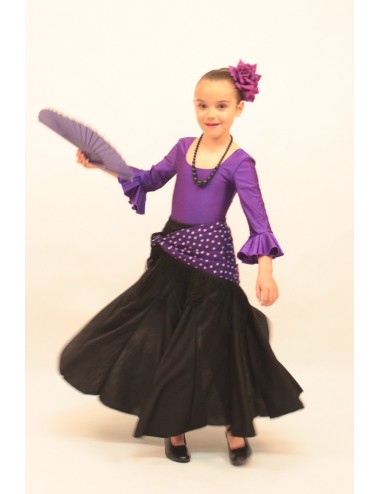 Body de flamenco enfant Violet