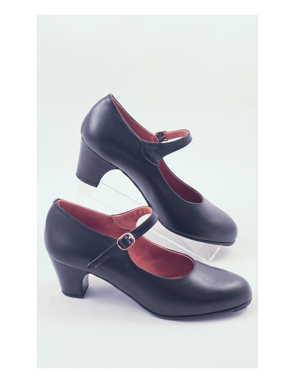 Chaussures Noire Cuir Flamenco