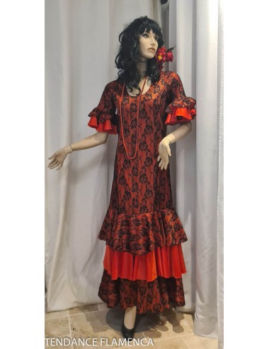 Robe flamenco pas chère rouge Esmaralda.1
